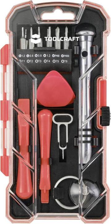 Actual product image Toolcraft TO-7746381 DIY, smartphone repair kit in case 18 pieces (18 pieces)