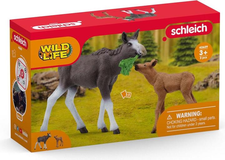 Immagine prodotto Schleich Mucca alce con vitello