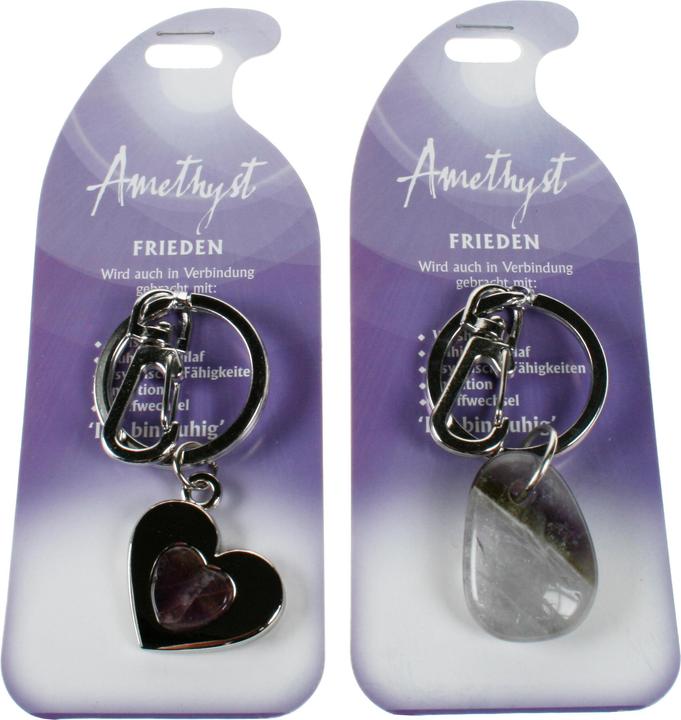 Roost Schlüsselanhänger Frieden G236 Amethyst 2 Motive (assortiert) (Amethyst)