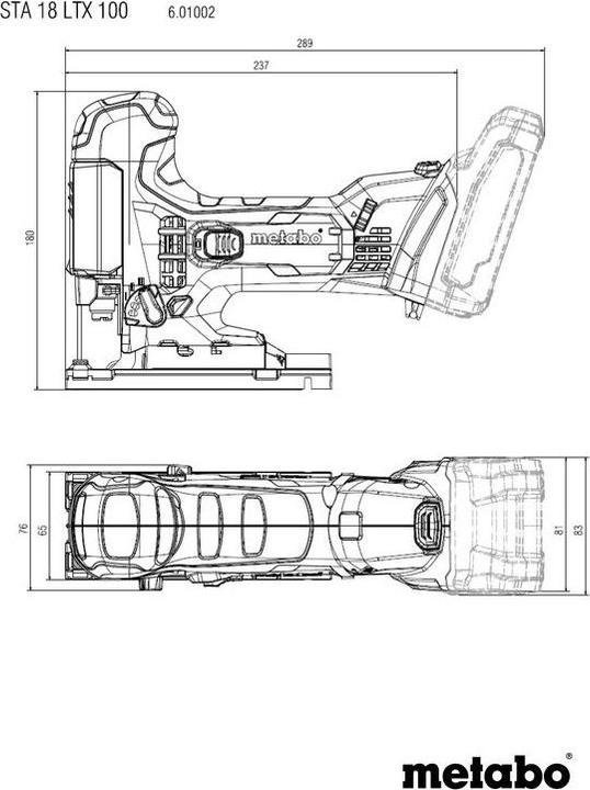 Actual product image Metabo STA 18 LTX 100