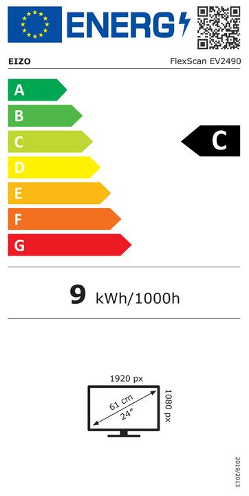 Energy Label Eizo FlexScan EV2490 (1920 x 1080 pixels, 23.80")