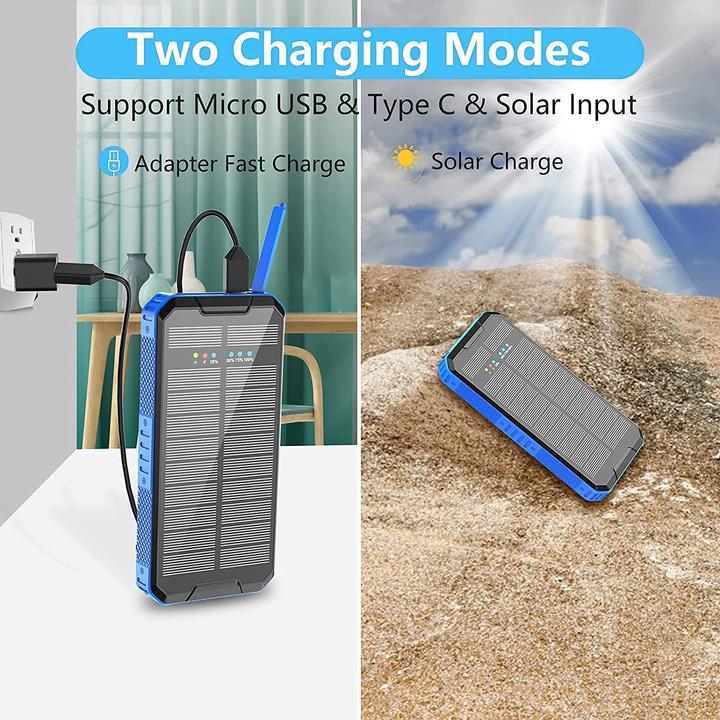Produktbild Anyfong Solar Powerbank (30000 mAh, 20 W, 20 Wh)
