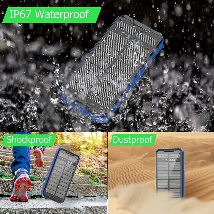 Produktbild Anyfong Solar Powerbank (30000 mAh, 20 W, 20 Wh)