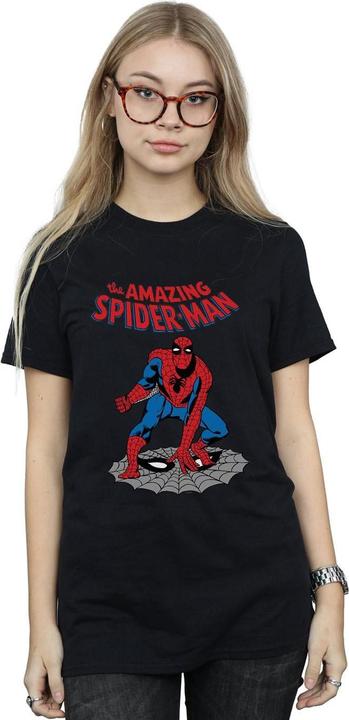 Actual product image Womens/Ladies The Amazing Spider-Man Cotton Boyfriend T-Shirt (L)