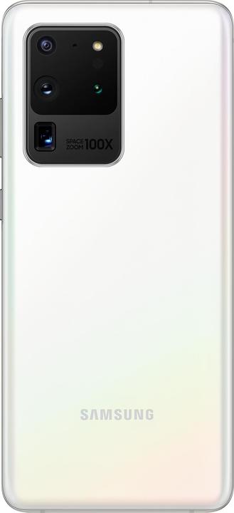 Produktbild Samsung Galaxy S20 Ultra 5G EU (128 GB, Cloud White, 6.90", Hybrid Dual SIM + eSIM, 108 Mpx, 5G)