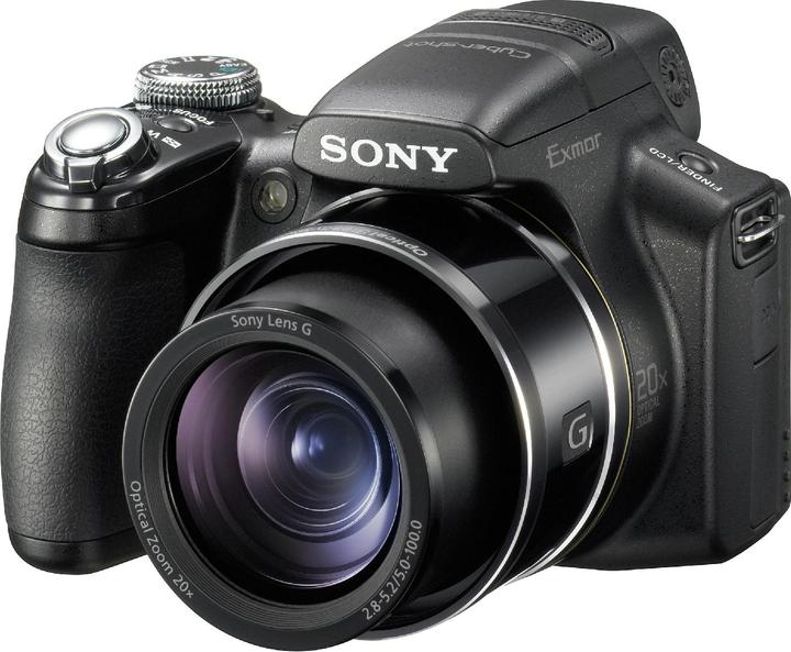 Sony DSC-HX1, 9 megapixel, zoom 20x, filmati 1080p, nero