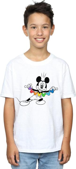 Actual product image Disney Boys Mickey Mouse Rainbow Chain T-Shirt (140, 146)
