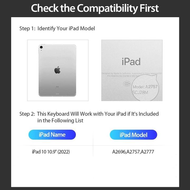 Image du produit Dux Ducis Étui pour clavier de la série DK (ING. Int., iPad 2022 (10e génération))