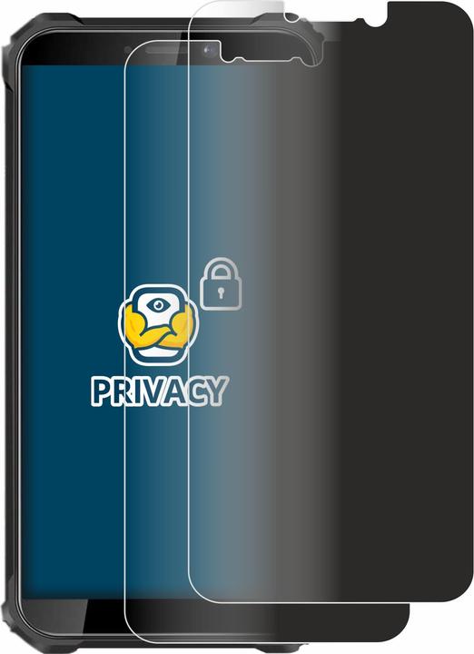 Productafbeelding BROTECT Anti-spionnetje privacyfolie Beschermfolie tegen blauw licht (2 Stuk, Oukitel WP5 Pro)
