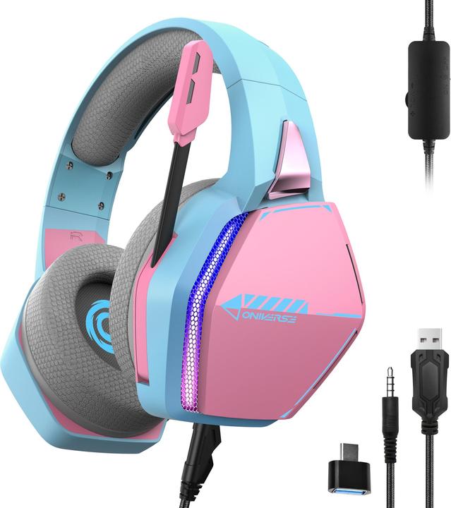 Produktbild Oniverse Gaming Headset Nebula - Diva Pink (Kabelgebunden)