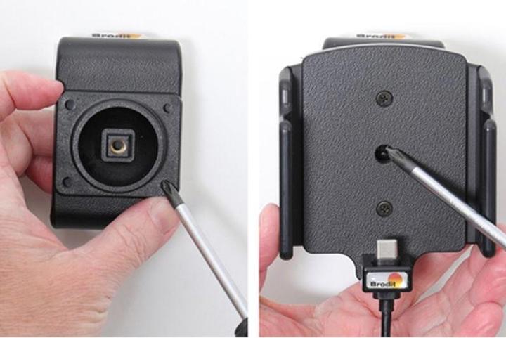 Produktbild Brodit Halter Universal aktiv USB Type-C Breite 70-83 mm Dicke 2-10