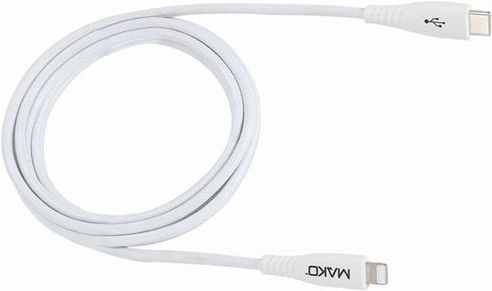 Produktbild Mako USB C zu Lightning Kabel verstärkt (1 m, USB 2.0, 20 W)