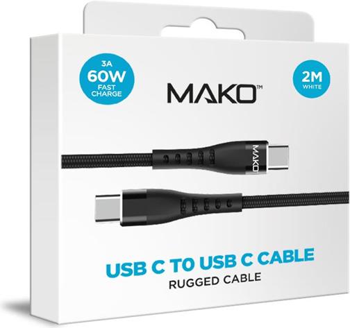 Actual product image Mako USB C – USB C (2 m, USB 2.0, 60 W)