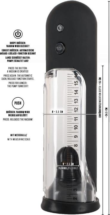 Actual product image Rebel Automatic Penis Pump