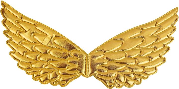 Widmann Golden plastic angel wings for children 43x22cm