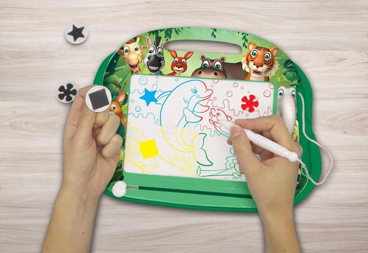 Produktbild Lexibook Tierfamilie Magnetische Multicolor Zeichentafel mit Zubehör A5 Format