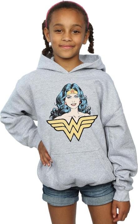 Image du produit - Sweat à capuche WONDER WOMAN GAZE - Fille (140, 146)
