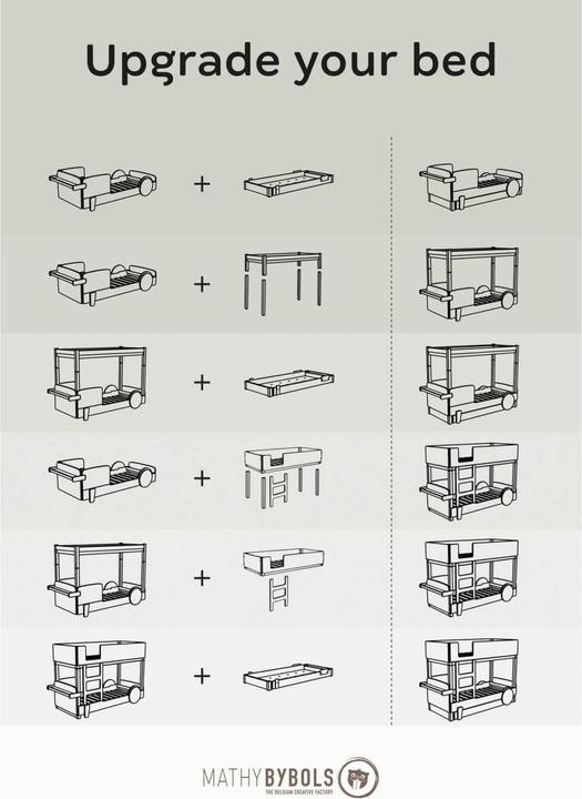 Image du produit Mathy by Bols Lit superposé Discovery 226 x 130 (130 x 226 cm)