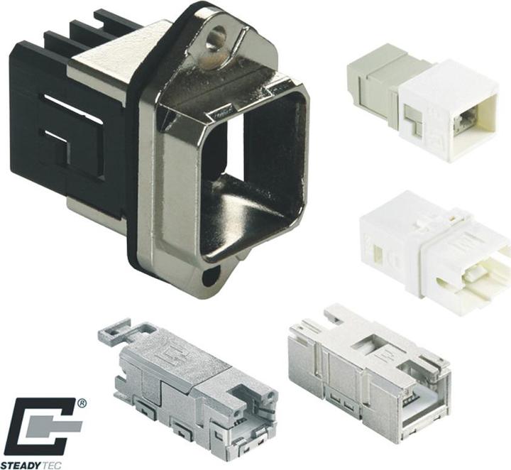 Produktbild Metz E-DAT Industry IP67 V14 14010833C0MN Flanschgehäuse Silber 1 St