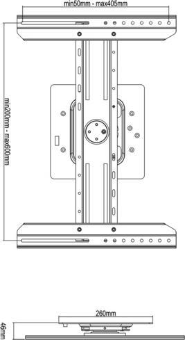 Immagine prodotto Multibrackets Supporto universale a parete (Muro, 55", 50 kg)