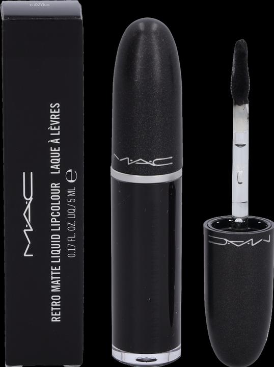 Actual product image MAC Cosmetics Retro Matte Liquid Lipcolour (Caviar)