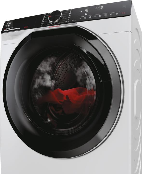 Actual product image Hoover H-WASH 700 H7W 610MBC-S front loading washing machine 10 kg 1600 rpm White (10 kg, Left, EU plug)