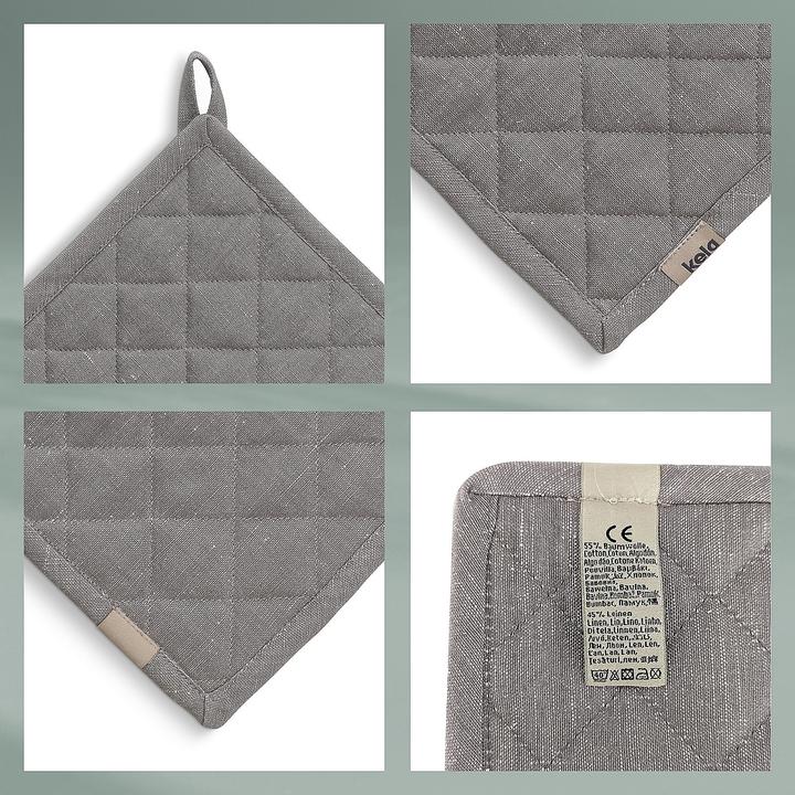 Image du produit Kela Manique Puro gris (55% coton, 45% Lin)