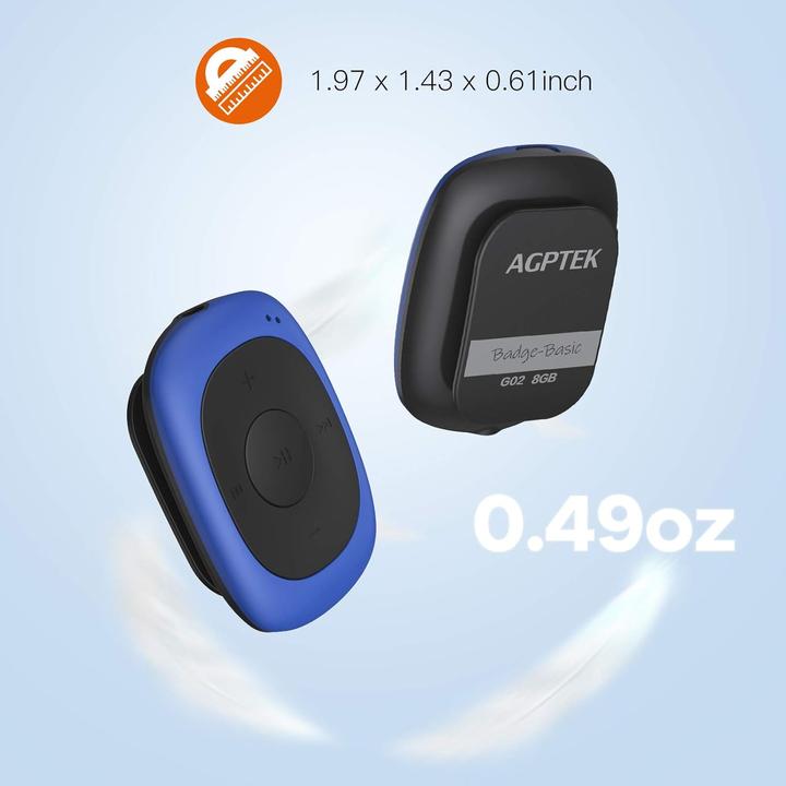 Actual product image Agptek Mini Clip SML (8 GB)
