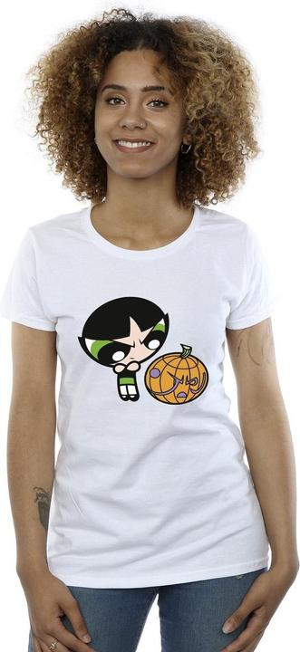 Actual product image The Powerpuff Girls Womens/Ladies Girls Buttercup Pumpkin Cotton T-Shirt (M)