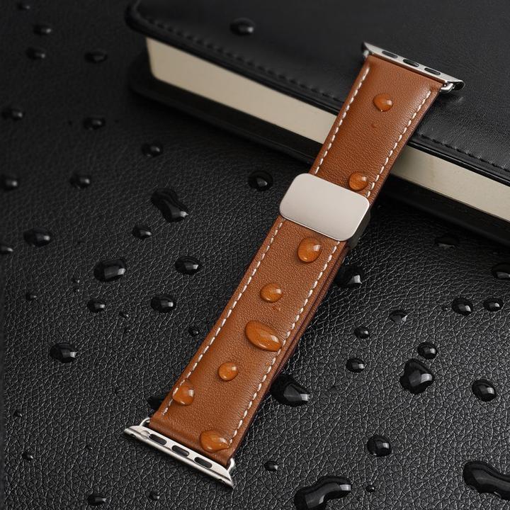 Produktbild Dux Ducis YA Armband (42 mm, 44 mm, 45 mm, 49 mm, Echtleder, Apple Watch Series 1, Apple Watch Series 2, Apple Watch Series 3, Apple Watch Series 4, Apple Watch Series 5, Apple Watch Series 6, Apple Watch Series 7, Apple Watch Series 8, Apple Watch Series 9, Apple Watch SE, Apple Watch Ultra, Apple Watch Ultra 2)