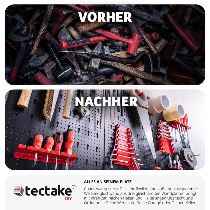 Produktbild tectake Werkzeuglochwand