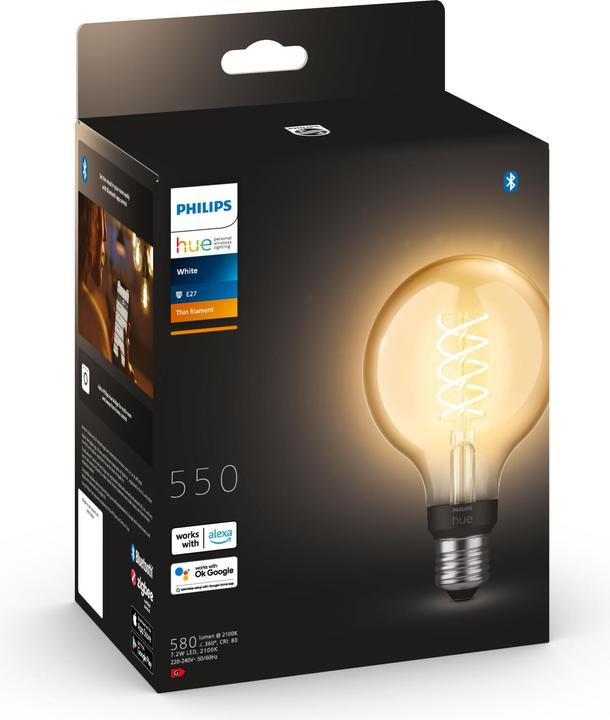 Image du produit Philips Hue White BT (E27, 7 W, 550 lm, 1 x, G)