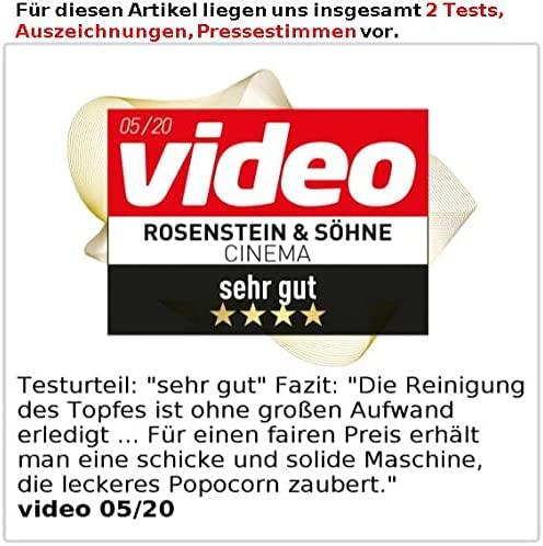 Produktbild Rosenstein & Söhne Profi-Popcorn-Maschine Cinema