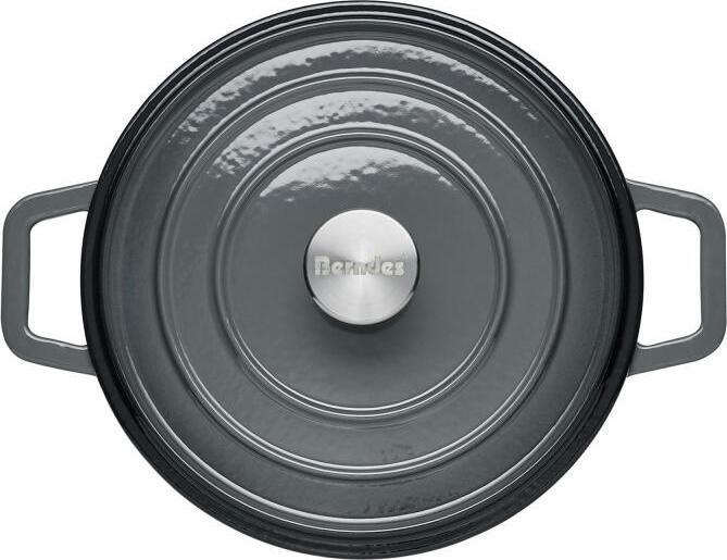 Immagine prodotto Berndes Cocotte in ghisa B.IRON rotonda 24 cm 3,75 litri nero INDUZIONE (24 cm, Pirofila + casseruola, Ghisa)