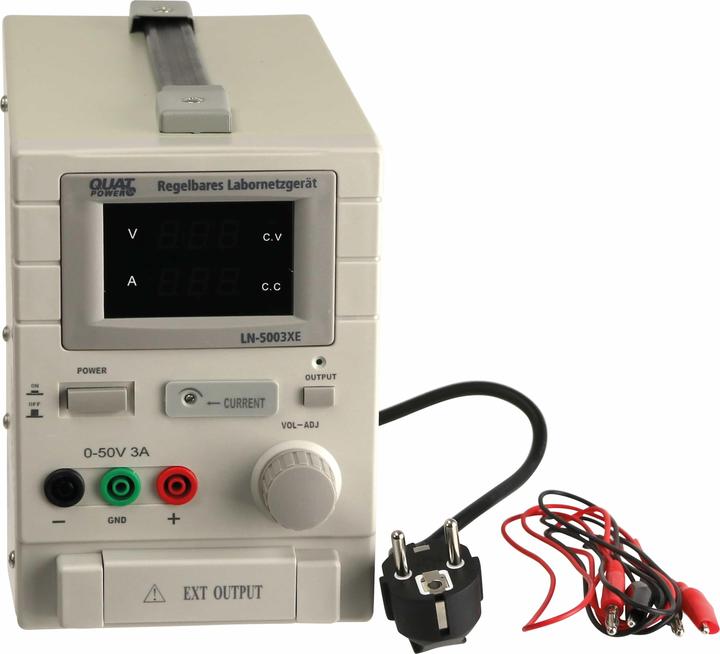 Actual product image QuatPower LN-5003XE power supply unit 0...50V-, 0...3A, LED display