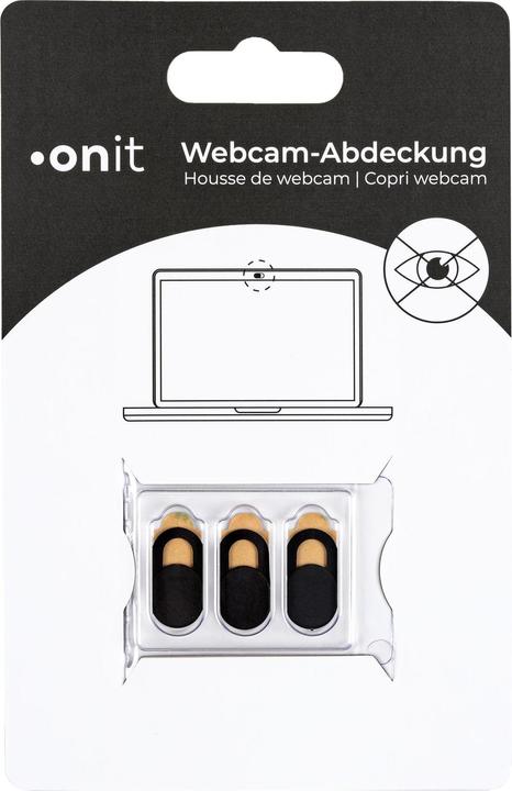 Immagine prodotto Onit Copri webcam nero, 3 pezzi