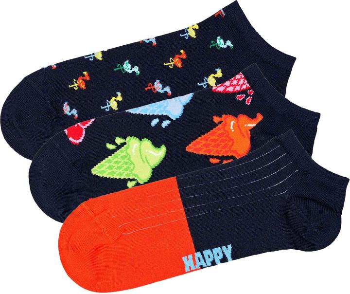 Happy Socks 3-Pack Navy Low Socks