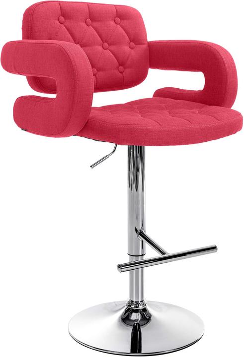 Actual product image CLP Bar stool Dublin FABRIC, red