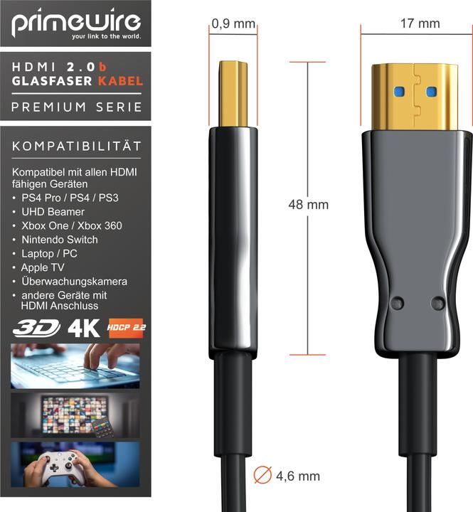 Produktbild Primewire HDMI (Typ A) — HDMI (Typ A) (30 m, HDMI)