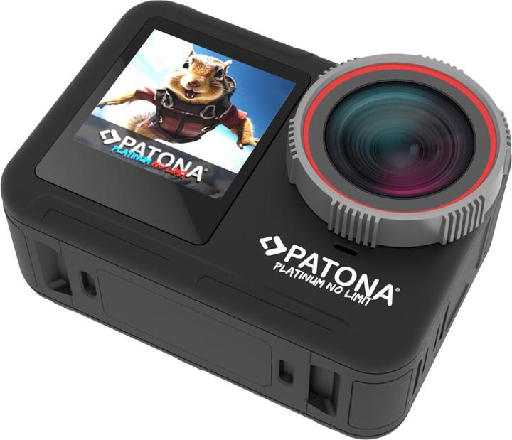 Patona BIG SET Action Cam Life SL5 6K 90fps 64MP EIS 170° 7G Akkus+Dualladegerät+64GB Karte+Zubehör (WLAN)