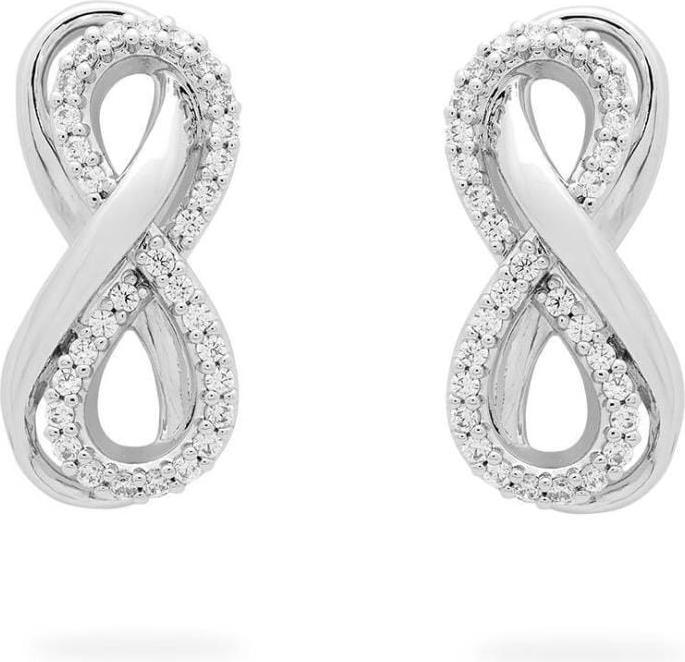 Immagine prodotto Swarovski Orecchini Hyperbola infinity bianchi (Metallo Swarovski)