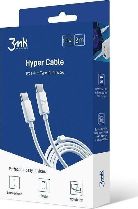 Produktbild 3MK Accessories Hyper Cable C to C 2m 100W (2 m)