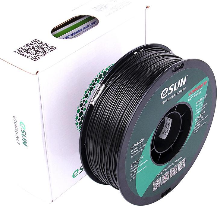 Produktbild eSUN ePAHT-CF Nylon Carbon Fiber Filament 1.75mm 0.75Kg (Nylon, 1.75 mm, 750 g, Schwarz)