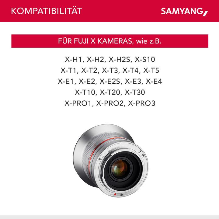 Immagine prodotto Samyang 12mm f/2 NCS CS Fujifilm XF (Fujifilm Fujinon XF, APS-C / DX)