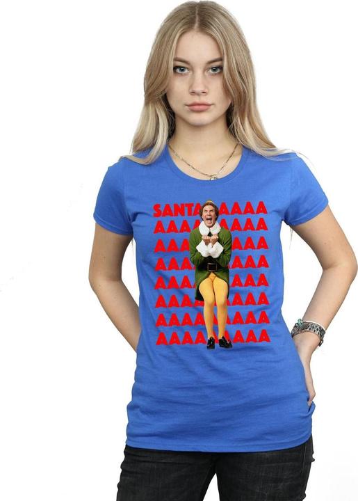 Immagine prodotto Elf Buddy Santa Scream Maglietta Donna (L)
