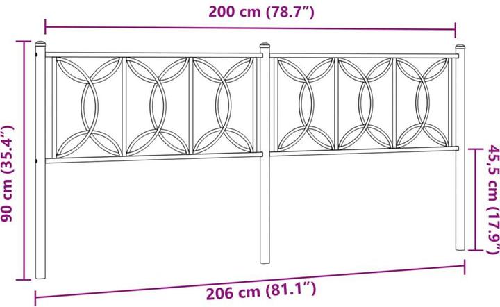 Produktbild VidaXL La§In (206 x 3 x 90 cm)
