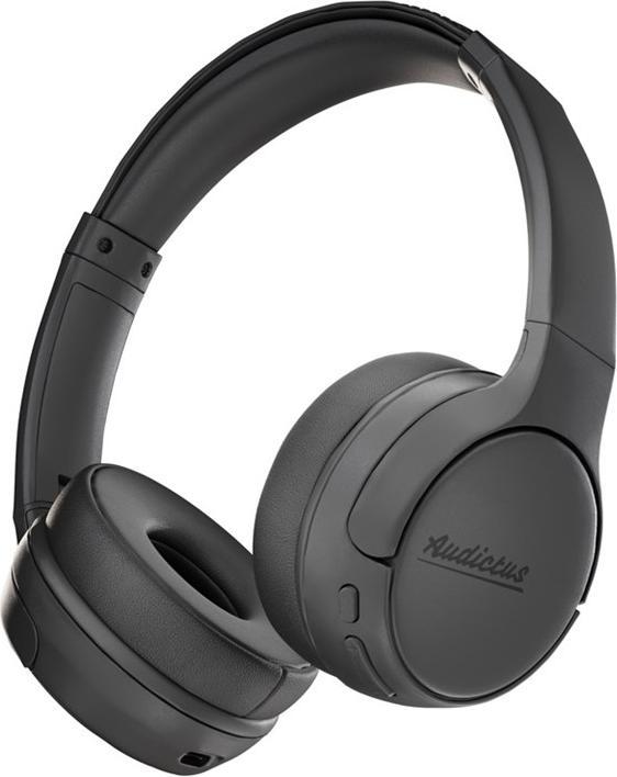 Audictus Casque Champion, supra-auriculaire, sans fil, microphone, noir (50 h, Sans fil)