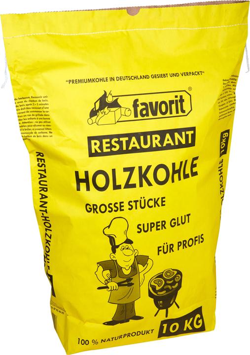 Actual product image Favorit Restaurant charcoal 10 kg (premium quality, increased burning time, extra large grain size) (10 kg)