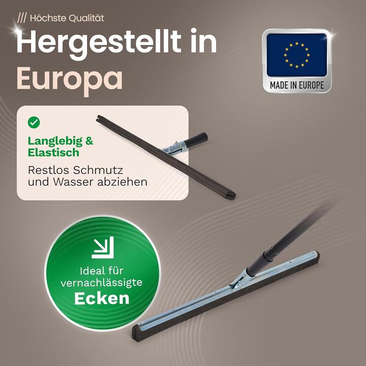 Image du produit Novaliv 4X Duschabzieher 60cm Langer Stiel 130 cm Bodenabzieher Dusche Terasse gross Fensterreiniger