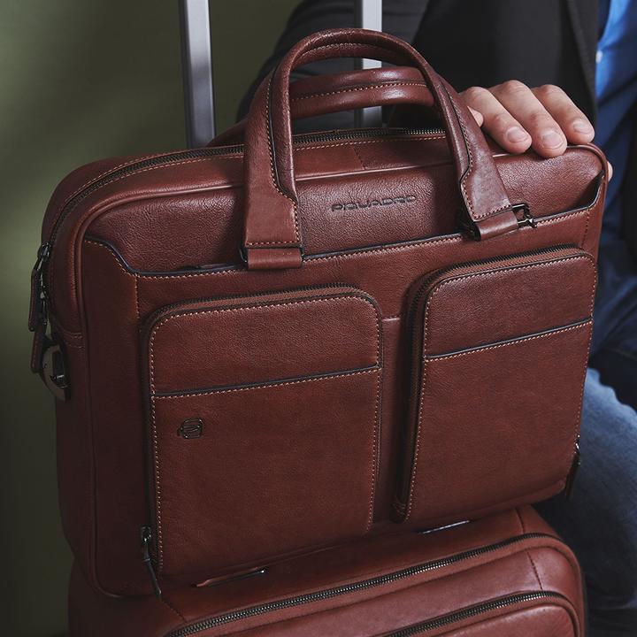 Actual product image Piquadro Two Handles Briefcase (15")